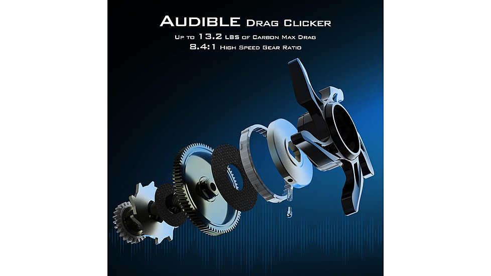 Kast King Kestrel Elite Magnesium Frame BFS Finesse Baitcasting Reel, Left, KKRLCSTKSEBFS84LSCG