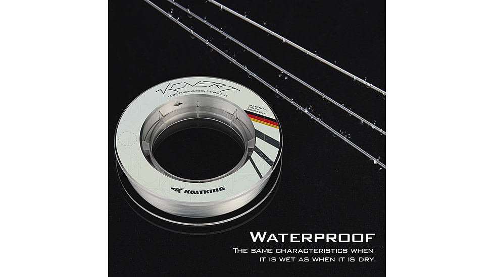 Kast King Kovert Fluorocarbon Fishing Line, Clear, 10 lb/200 yd, KKLIFLOKO200YCL10