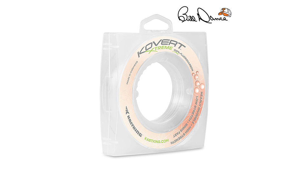 Kast King Kovert Xtreme Fluorocarbon Fishing Line, Clear, 4 lb/200 yd, KKLIFLOKX200YCL4