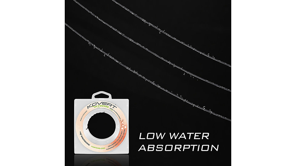 Kast King Kovert Xtreme Fluorocarbon Fishing Line, Clear, 4 lb/200 yd, KKLIFLOKX200YCL4