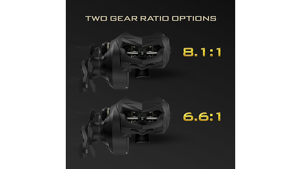 Kast King Valiant Eagle Baitcasting Reel, Left, 8.4:1, KKRLCSTVE2BFS84LBK