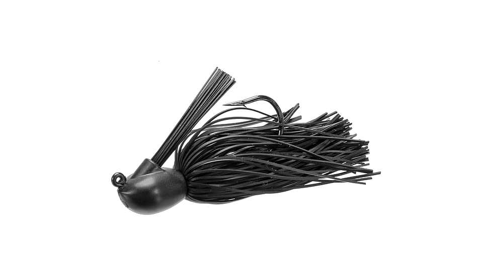 Keitech Tungsten Model I Casting Jig, Black, 1/2oz, #2/0 Hook, Hand Glued Fiber Guard, Sr40 Skirt, 1/Bg, RJ12001