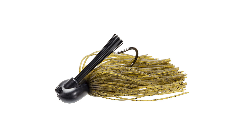 Keitech Tungsten Model I Casting Jig, Green Pumpkin, 1/2oz, #2/0 Hook, Hand Glued Fiber Guard, Sr40 Skirt, 1/Bg, RJ12101