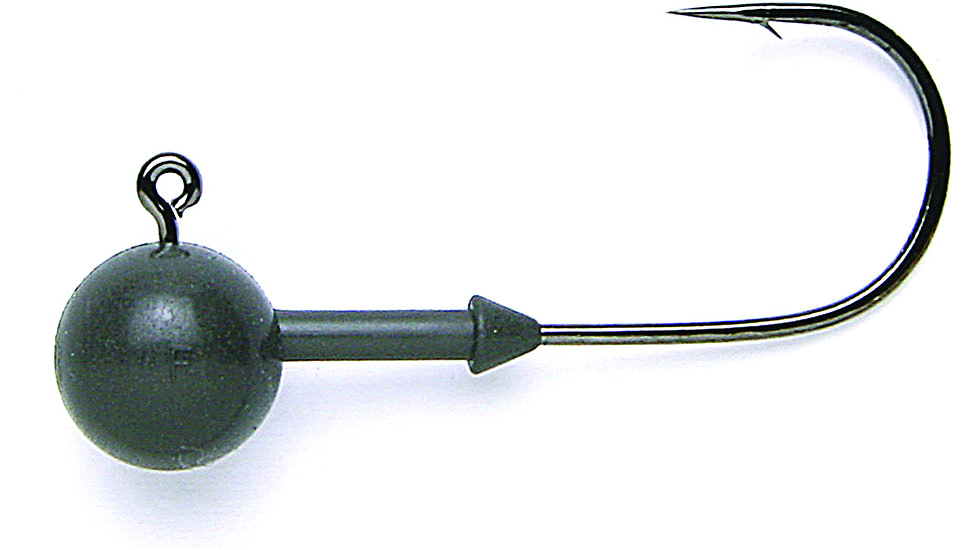 Keitech Tungsten Super Round Jig Head, 1/4oz, Custom #2/0 Hook, Gray, 2 Per Bag, SR2014