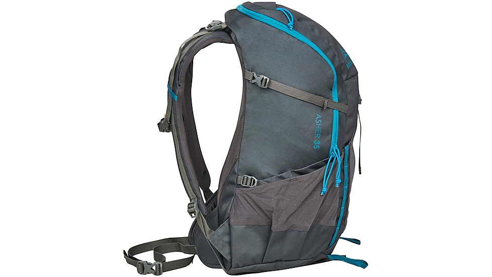Kelty Asher 35L Daypack, Beluga/Stormy Blue, One Size, 22628622BEL
