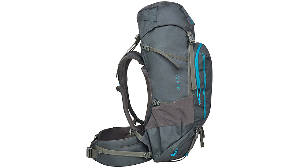 Kelty Asher 55L Backpack, Beluga/Stormy Blue, One Size, 22628722BEL
