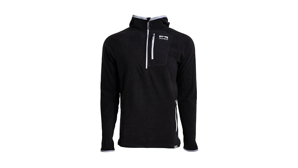 Kings Camo XKG Covert 1/2 Zip Hoodie w/Face Mask - Mens, Black, 3XL, XKG4214-BLK-3XL