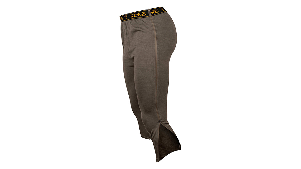 Kings Camo XKG Foundation 260 Zip Off Merino Bottom Baselayer - Mens, Olive, Small, XKG4104-OLV-S