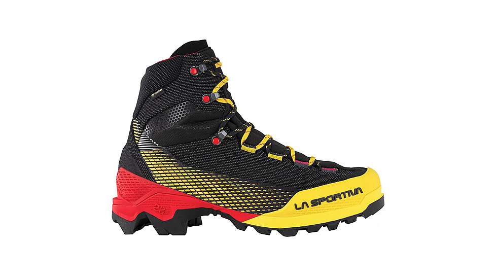 La Sportiva Aequilibrium ST GTX Mountaineering Boots - Mens, Black/Yellow, 43.5 Euro, ZFMS098-K00Y00-43.5