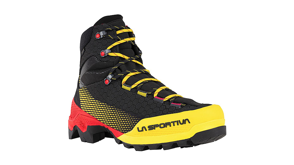 La Sportiva Aequilibrium ST GTX Mountaineering Boots - Mens, Black/Yellow, 43.5 Euro, ZFMS098-K00Y00-43.5
