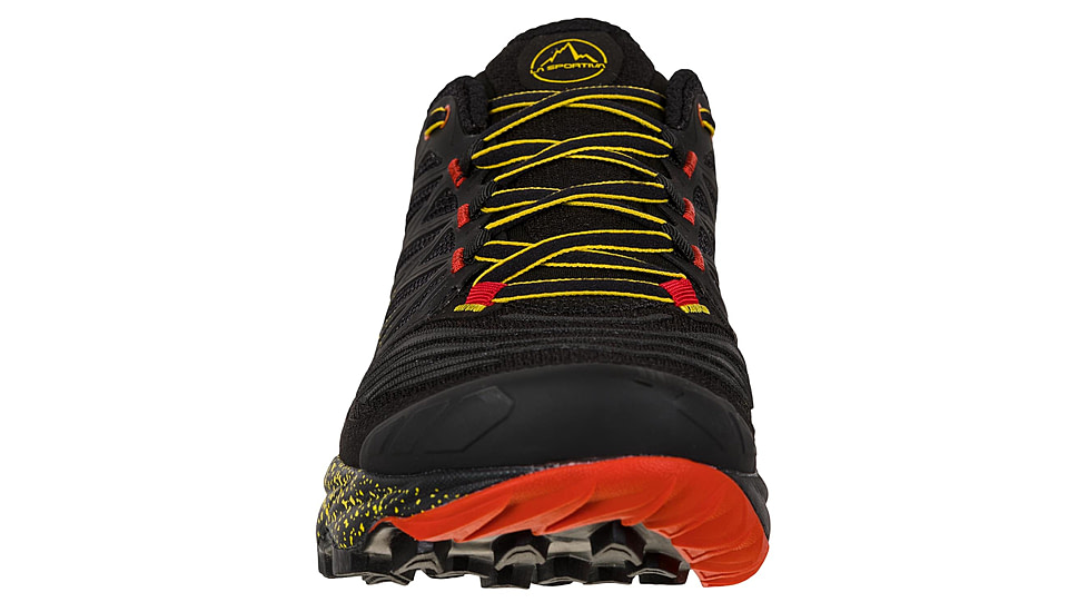 La Sportiva Akasha II Running Shoes - Mens, Black/Yellow, 40.5, 56A-999100-40.5