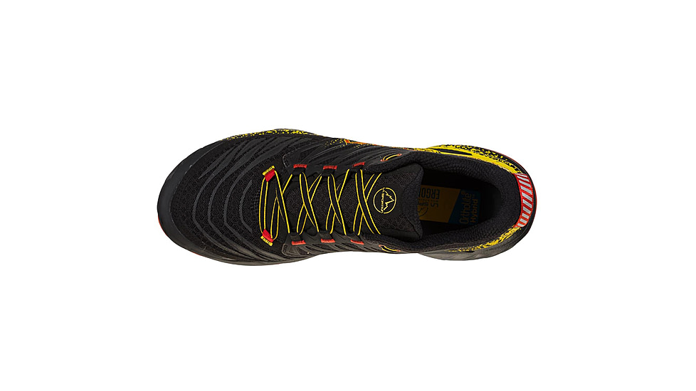 La Sportiva Akasha II Running Shoes - Mens, Black/Yellow, 40.5, 56A-999100-40.5