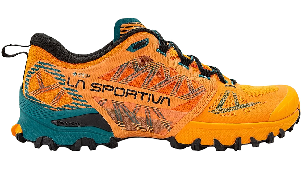 La Sportiva Bushido III GTX Road Running Shoes - Mens, Papaya/Everglade, 46.5, 56X-102733-46.5