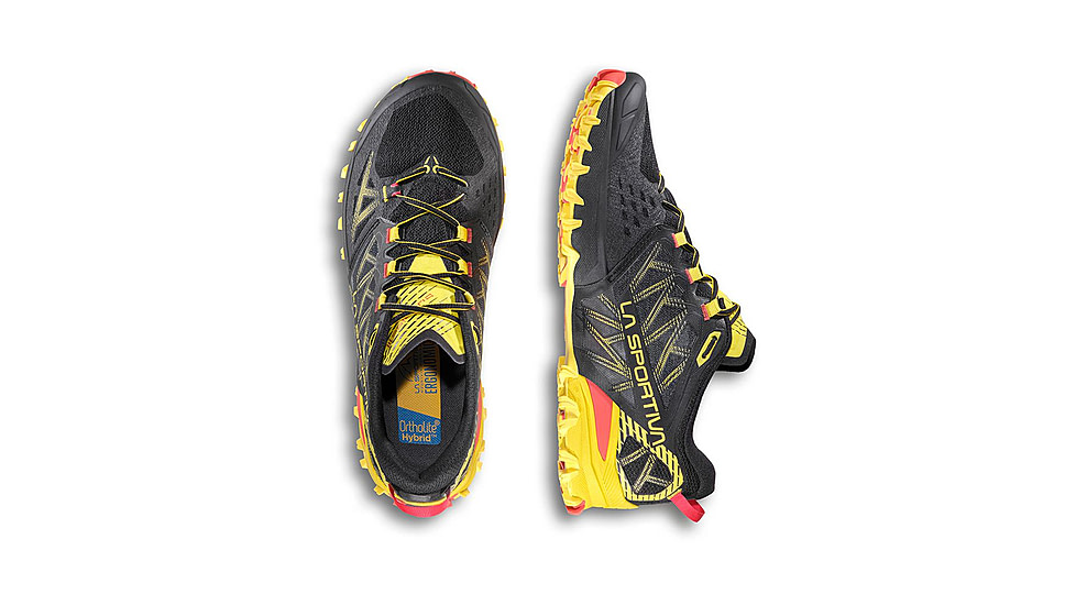 La Sportiva Bushido III Road Running Shoes - Mens, Black/Yellow, 46.5, 56S-999100-46.5