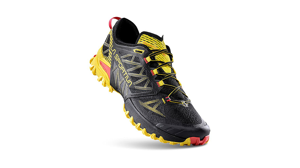 La Sportiva Bushido III Road Running Shoes - Mens, Black/Yellow, 46.5, 56S-999100-46.5