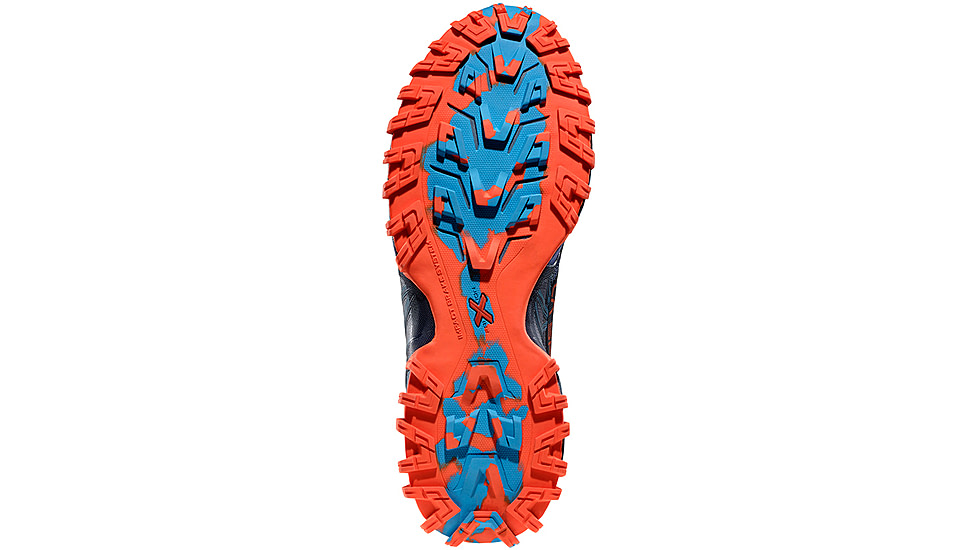 La Sportiva Bushido III Wide Road Running Shoes - Mens, Deep Sea/Cherry Tomato W, 44.5, 56U-643322W-44.5