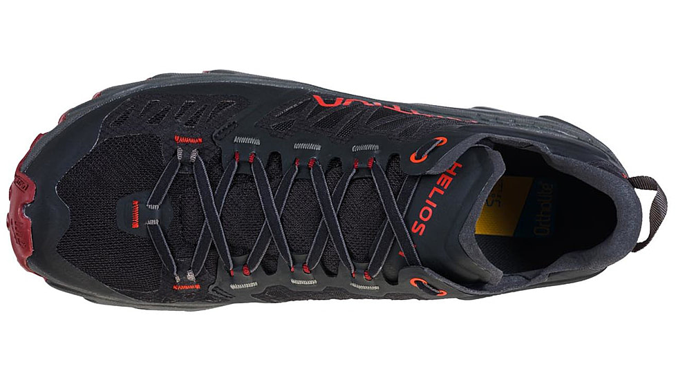 La Sportiva Helios III Trailrunning Shoes - Mens, Black Poppy, 47 EU, 46D-999311-47