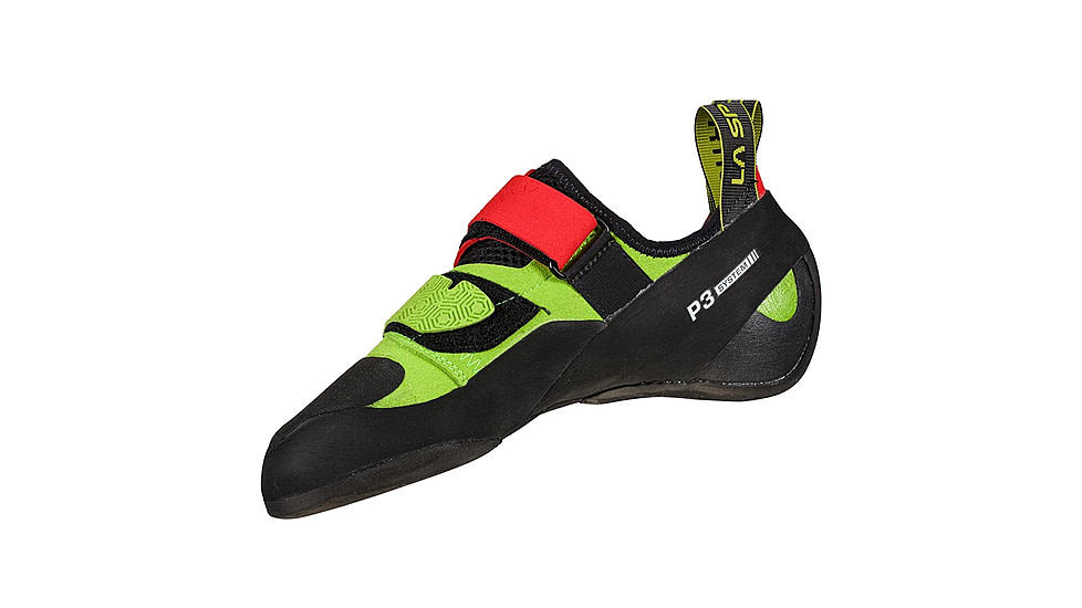 La Sportiva Kubo Climbing Shoes - Mens, Goji/Neon, 41, ZFCS024-R14E20-41
