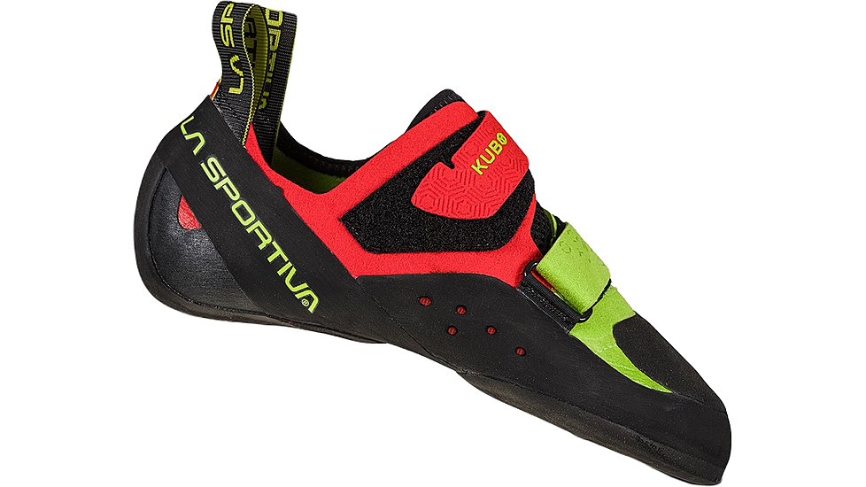 La Sportiva Kubo Climbing Shoes - Mens, Goji/Neon, 41, ZFCS024-R14E20-41
