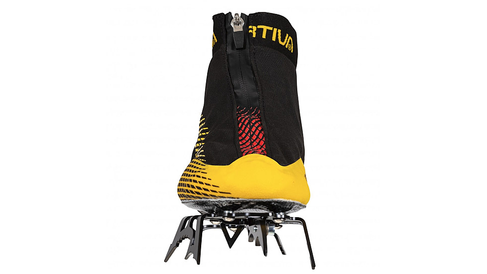 La Sportiva Mega Ice Evo Climbing Shoes - Men's, Black/Yellow, 43, ZFCS031-K00Y00-43