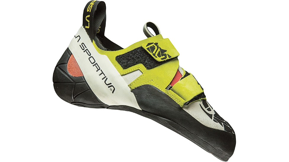 La Sportiva Otaki Climbing Shoes - Womens, Sulphur/Coral, 42, ZFCS004-E02R01-42