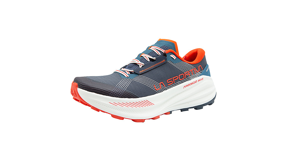 La Sportiva Prodigio Max Road Running Shoes - Mens, Night Sky/Mountain Red, 43.5 Euro, ZFRS104-B46R24-43.5