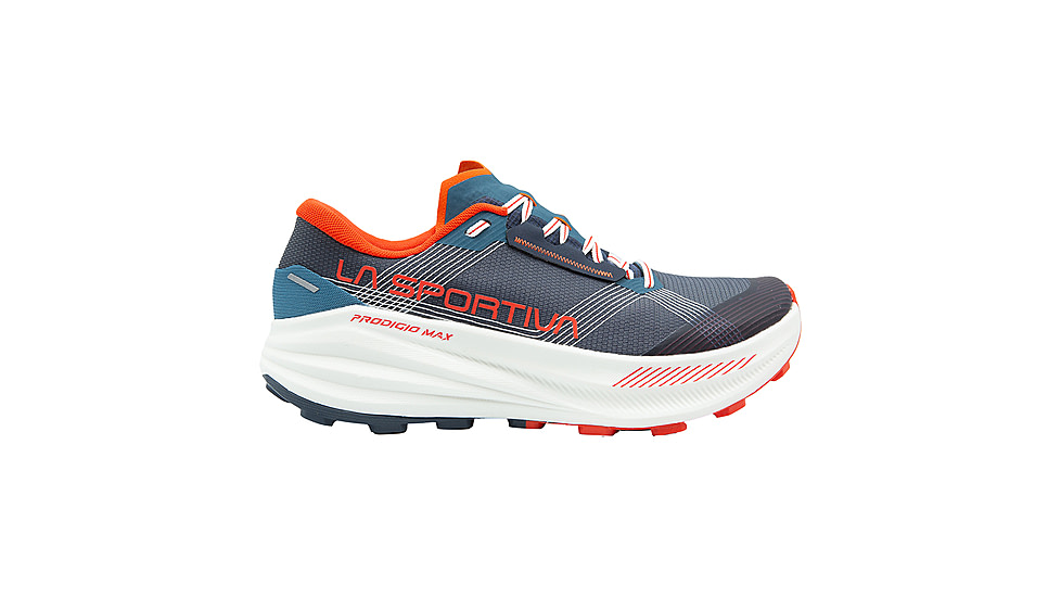 La Sportiva Prodigio Max Road Running Shoes - Mens, Night Sky/Mountain Red, 43.5 Euro, ZFRS104-B46R24-43.5