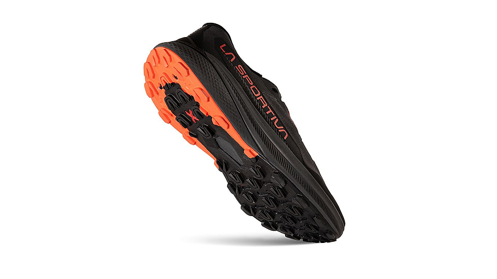 La Sportiva Prodigio Running Shoes - Mens, Carbon/Cherry Tomato, 42.5, 56Q-900322-42.5