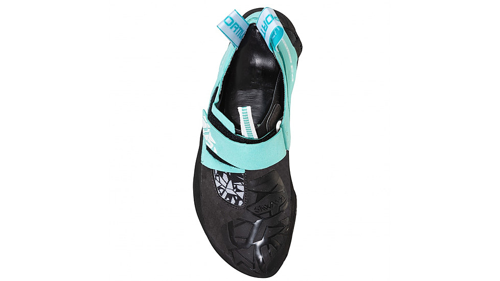 La Sportiva Skwama Vegan Shoes - Womens, Carbon/Turquoise, 35, ZFCS033-G00B16-35