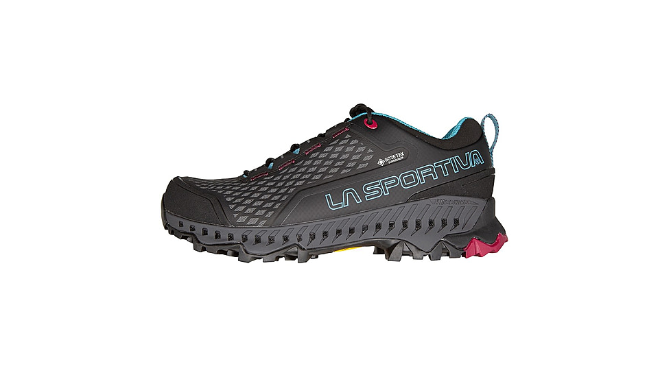 La Sportiva Spire GTX Hiking Shoes - Womens, Black/Topaz, 38, ZFHS095-K00B24-38