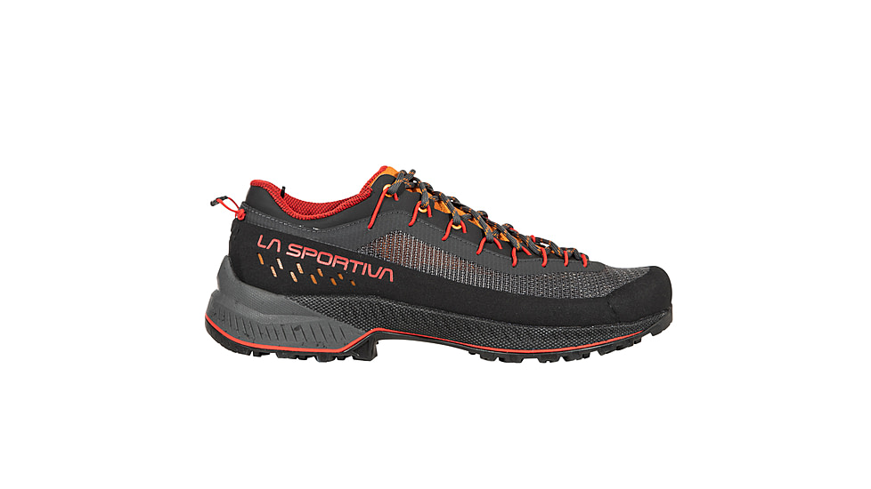 La Sportiva TX4 EVO ST Approach Shoes - Mens, Carbon/Mountain Red, 41.5, ZFAS049-G00R24-41.5