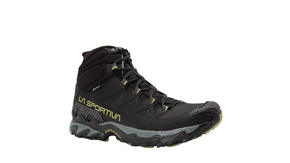 La Sportiva Ultra Raptor II Mid Leather GTX Hiking Shoes - Mens, Black/Cedar, 42.5, ZFHS096-K00N11-42.5