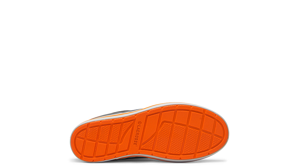 LaCrosse Footwear Alpha Deck Boot 6in - Mens, 11.5 US, Wide Width, Gray/Orange, 11.5, 621200-11.5W