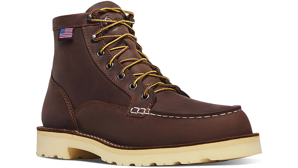 Danner Bull Run Moc Toe 6in Brown Heel - Mens, Brown, 10.5, 15590-D-10.5