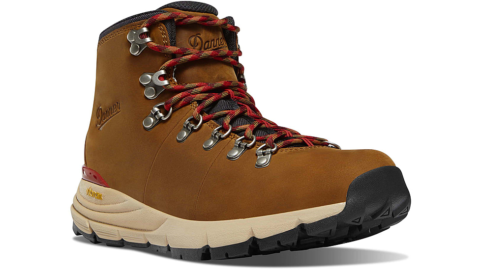 Danner Mountain 600 Leaf 4.5in Grizzly Brown/Rhodo Red GTX - Mens, Brown/Rhodo Red, 9, 62302-D-9