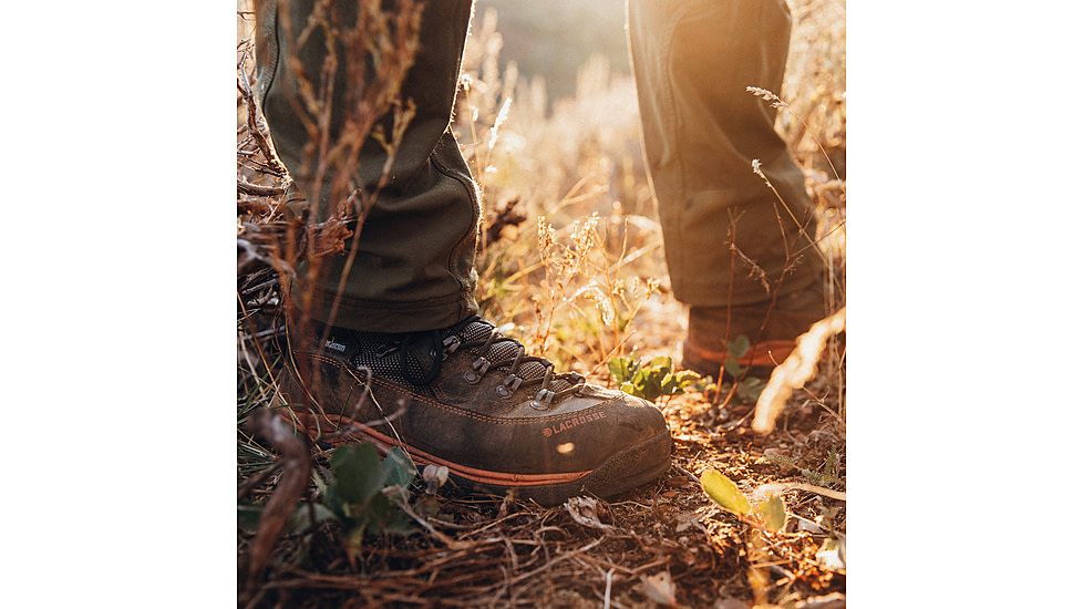 LaCrosse Footwear Ursa MS 7in GTX Boots - Mens, Gunmetal/Orange, 12 US, Wide, 533610-12W