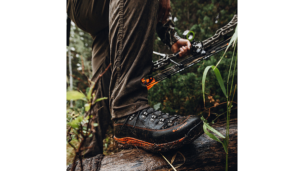 LaCrosse Footwear Ursa MS 7in GTX Boots - Mens, Gunmetal/Orange, 12 US, Wide, 533610-12W