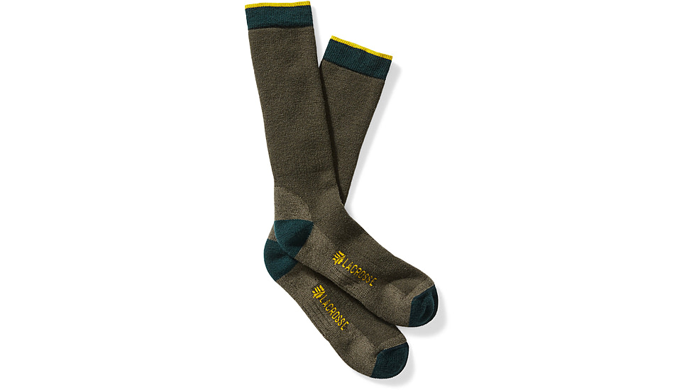 LaCrosse Footwear Wool Midweight Crew Socks - Mens, OD Green, Extra Large, 913322-XL
