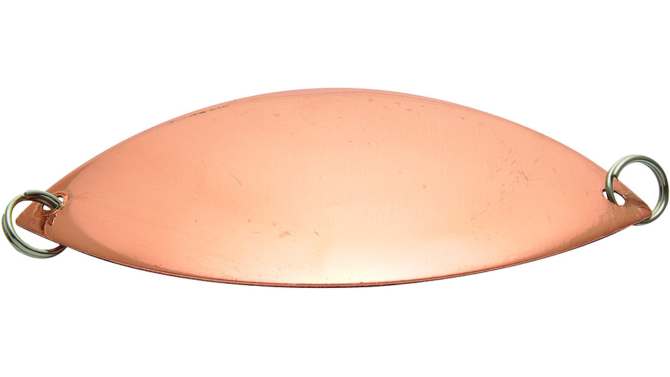 Lake Clear Wabbler Attractor Spoon, #1 3-1/8in No Hook, 1/3oz, Copper, LCW1COP-COP