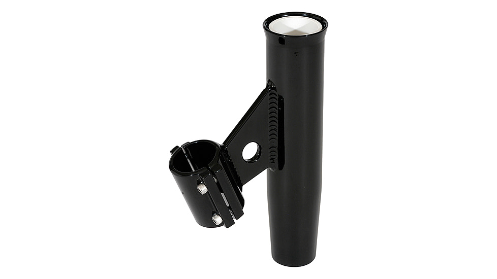 Lee's Tackle Clamp-On Rod Holder - Black Aluminum - Vertical Mount - Fits 1.315 O.D. Pipe 59867