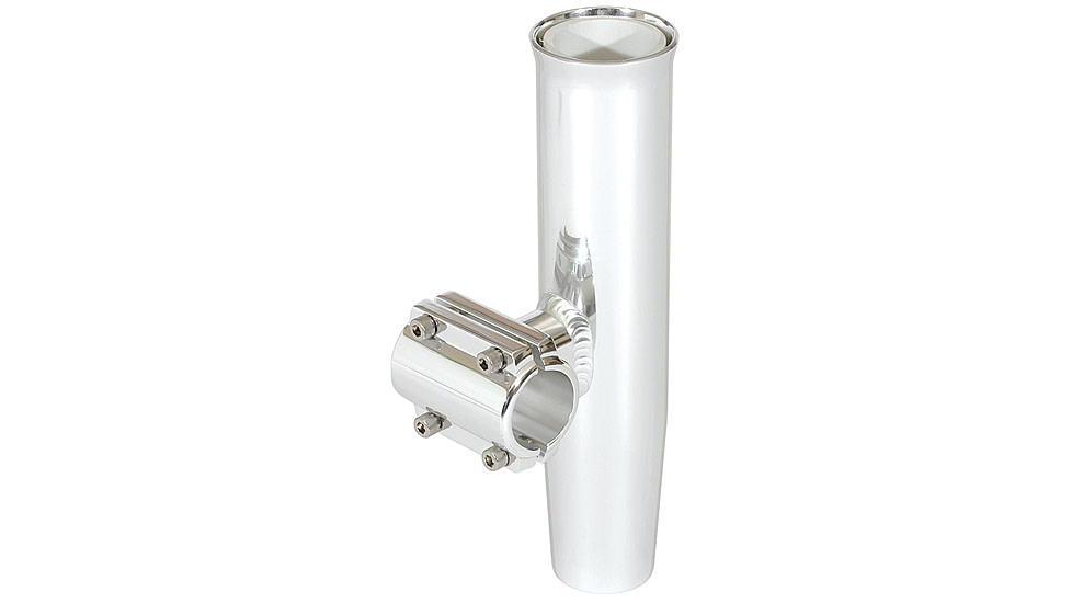 Lee's Tackle Clamp-On Rod Holder - Silver Aluminum - Horizontal Mount - Fits 1.050&quot; O.D. Pipe 31283