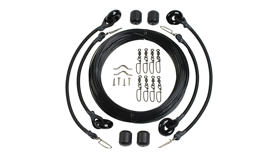 Lee's Tackle Deluxe Rigging Kit - Double Rig Up To 37ft. - Black Mono 31119