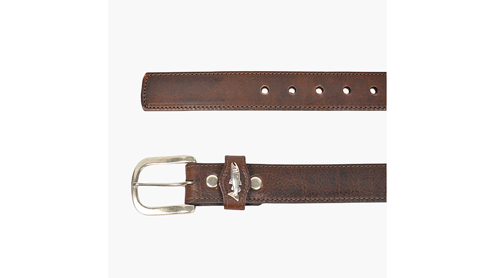 Lejon Big Fish Leather Belt - Mens, Mocha, 32, VB-66232-32