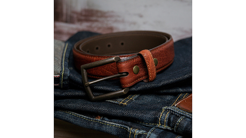 Lejon Horizon Leather Belt - Mens, Brown, 42, VB-65444-42