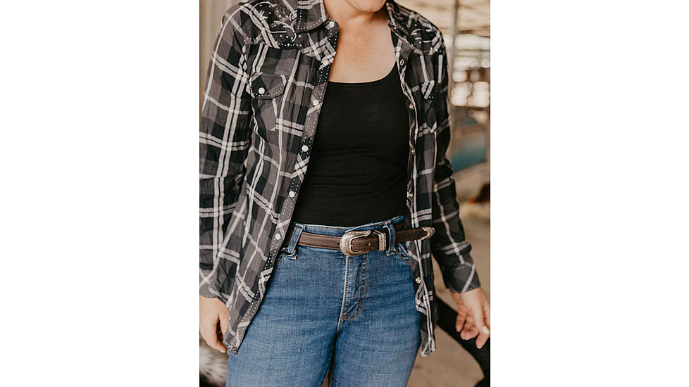 Lejon Magnolia Leather Belt - Womens, Brown, Small, VB-10003-S