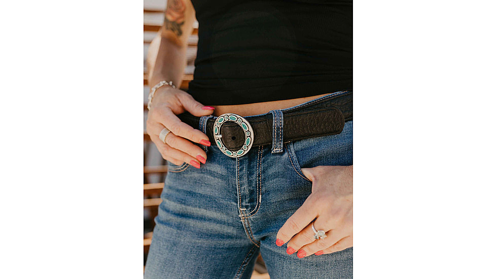 Lejon Nostlagia Leather Belt - Womens, Black, Small, VB-66141-S