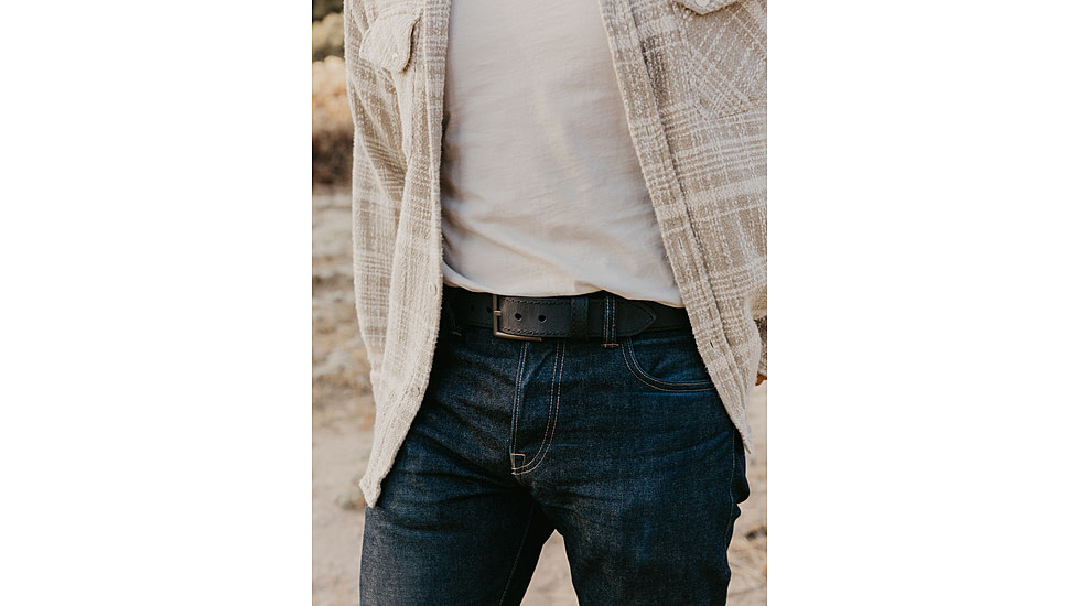 Lejon Rough Country EDC Leather Belt, Black, 40, VA-66651-40