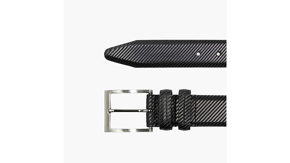 Lejon The Beveled Edge Leather Belt - Mens, Black, 44, L-14331-44