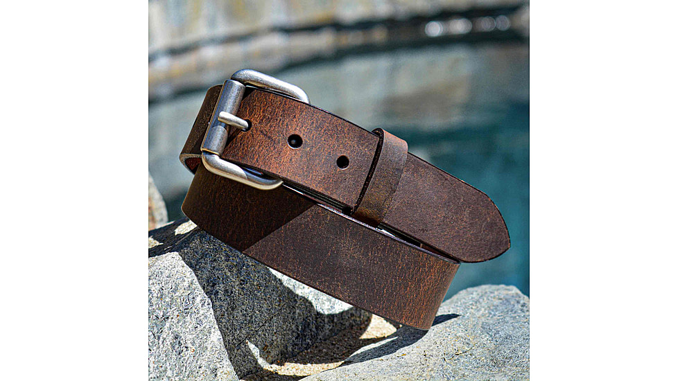 Lejon Tracer Leather Belt - Mens, Brown, 40, VA-66242-40