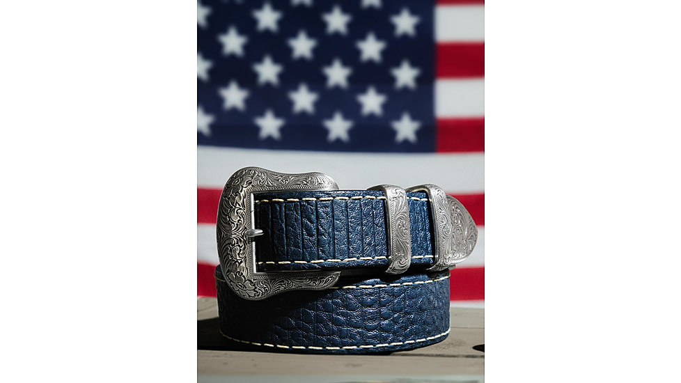 Lejon Wild Bill II Leather Belt - Mens, Navy, 36, VB-8225-36